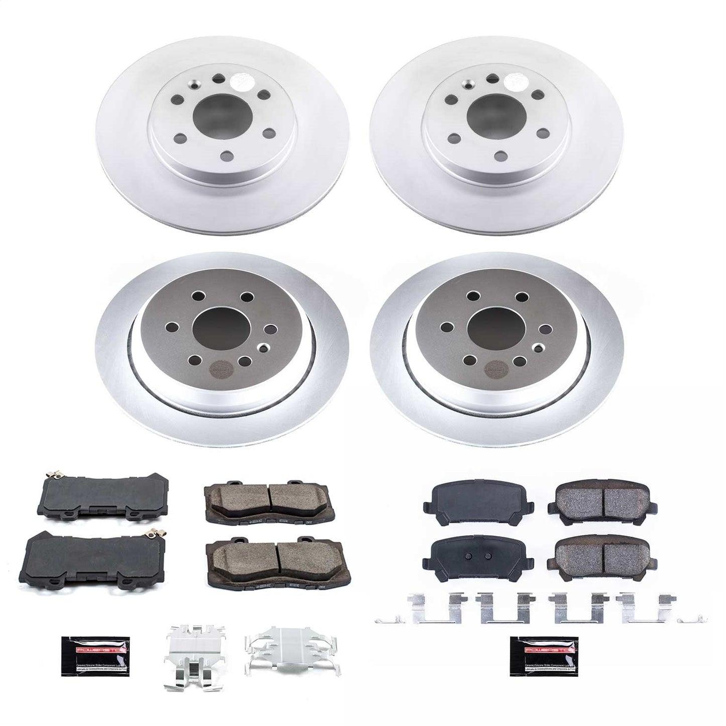 PowerStop Front & Rear Z17 Evolution Geomet Coated Brake Kit | Chevrolet Colorado (15-18) (CRK7228)