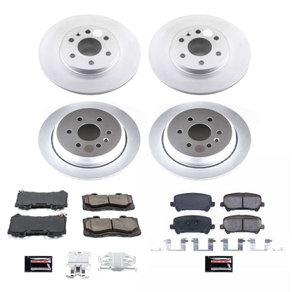 PowerStop Front & Rear Z17 Evolution Geomet Coated Brake Kit | Chevrolet Colorado (15-18) (CRK7228)