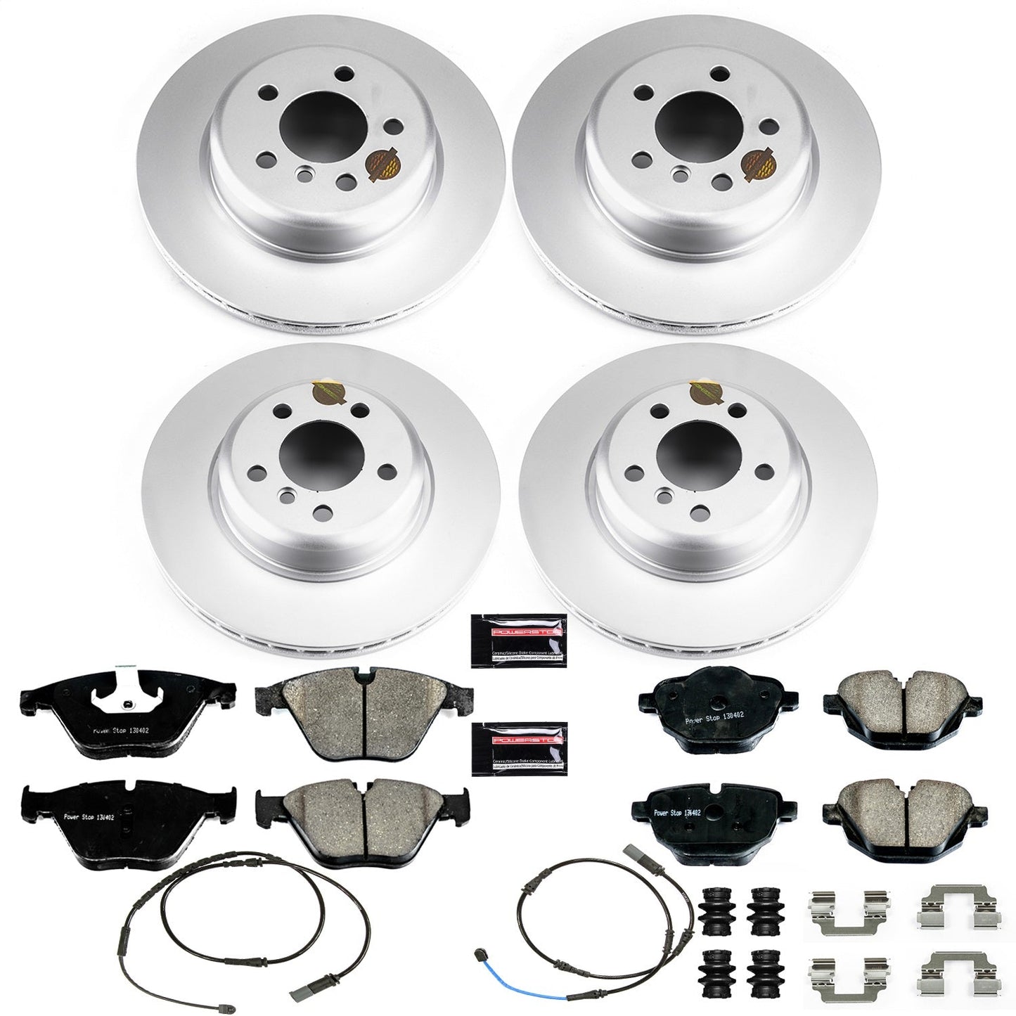 PowerStop Z23 Evolution Sport Coated Front & Rear Brake Kit | BMW 528i (14-16) (CRK7237)