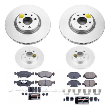 PowerStop Front & Rear Z23 Evolution Sport Coated Brake Kit | Fiat 500 (13-18) (CRK7245)