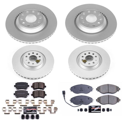 PowerStop Front & Rear Z23 Evolution Sport Coated Brake Kit | Volkswagen CC (12-17) (CRK7254)