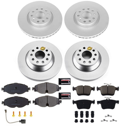 PowerStop Z23 Evolution Sport Coated Front & Rear Brake Kit | Audi TT Quattro (16-18) (CRK7278)
