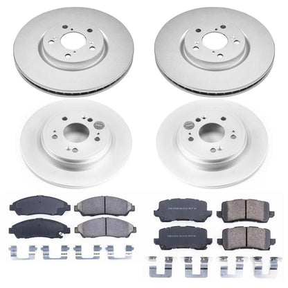 PowerStop Front & Rear Z17 Evolution Geomet Coated Brake Kit | Acura RLX (16-19) (CRK7282)