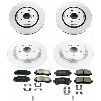 PowerStop Front & Rear Z17 Evolution Geomet Coated Brake Kit | Acura TLX (15-19) (CRK7284)