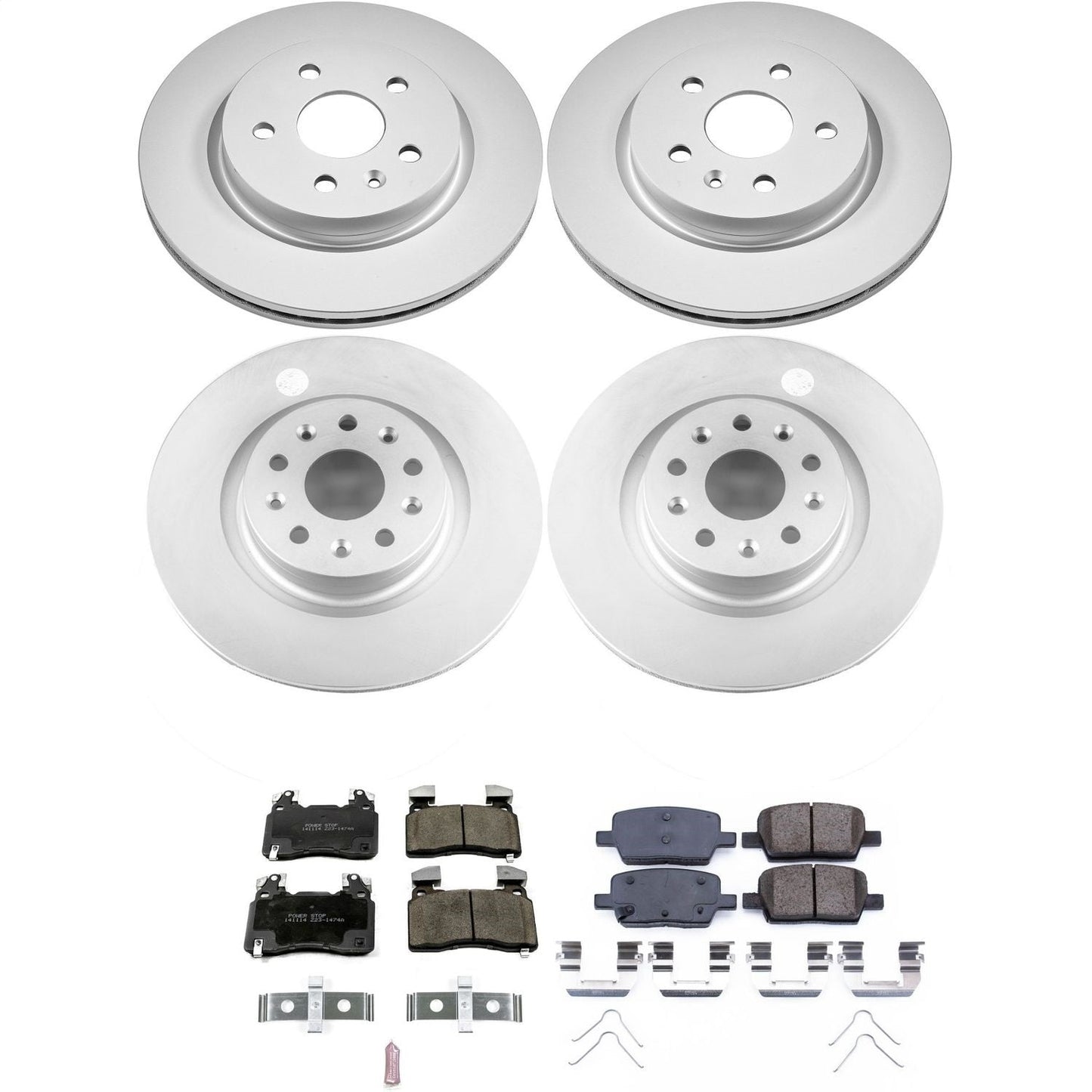 PowerStop Z17 Evolution Geomet Coated Front & Rear Brake Kit | Cadillac CT6 (16-18) (CRK7292)