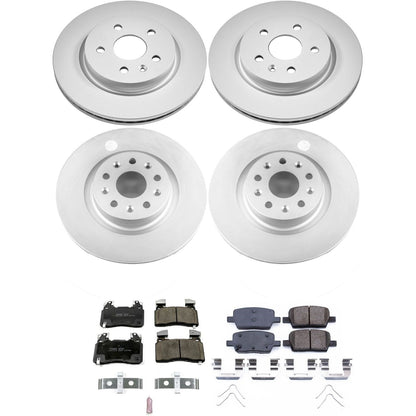 PowerStop Z17 Evolution Geomet Coated Front & Rear Brake Kit | Cadillac CT6 (16-18) (CRK7292)