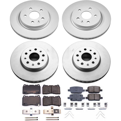 PowerStop Front & Rear Z17 Evolution Geomet Coated Brake Kit | Chevrolet Camaro (16-19) (CRK7293)
