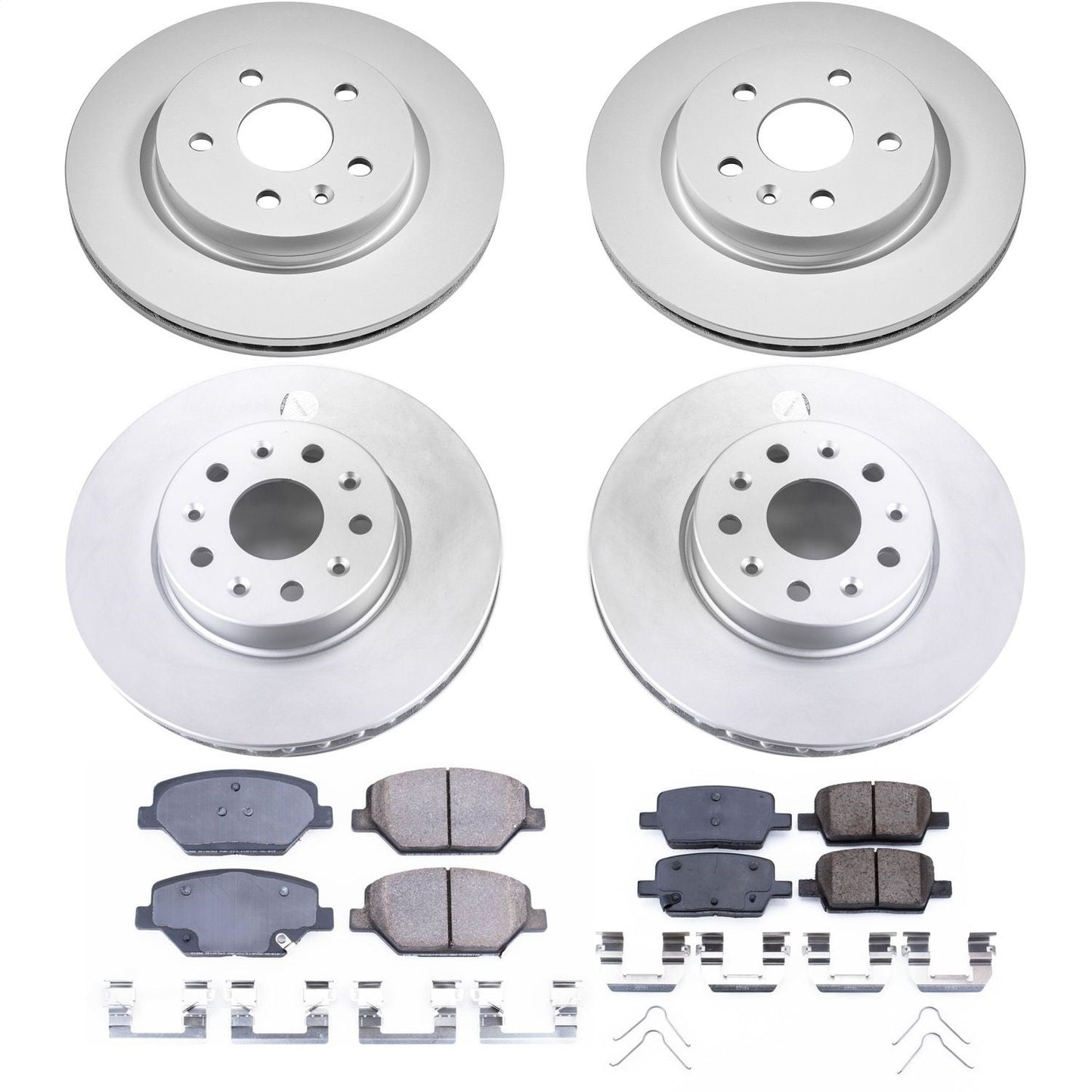 PowerStop Z17 Evolution Geomet Coated Front & Rear Brake Kit | Chevrolet Camaro (16-19) (CRK7296)