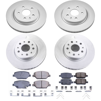 PowerStop Z17 Evolution Geomet Coated Front & Rear Brake Kit | Chevrolet Camaro (16-19) (CRK7296)