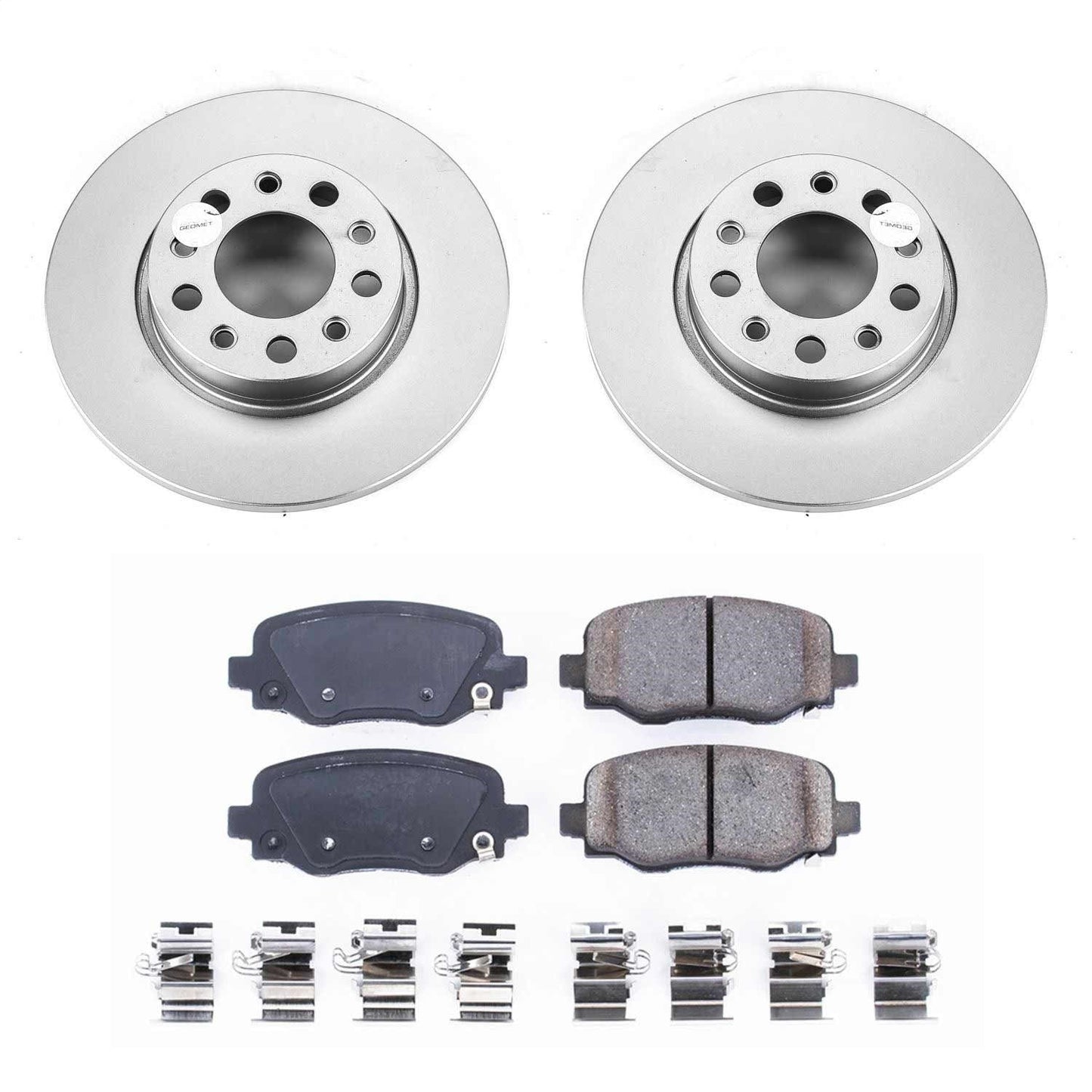 PowerStop 16-18 Rear Geomet Coated Brake Kit | Fiat 500X (16-18) (CRK7301)
