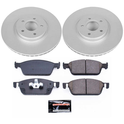 PowerStop Front Z23 Evolution Sport Coated Brake Kit | Ford Escape (17-18) (CRK7338)