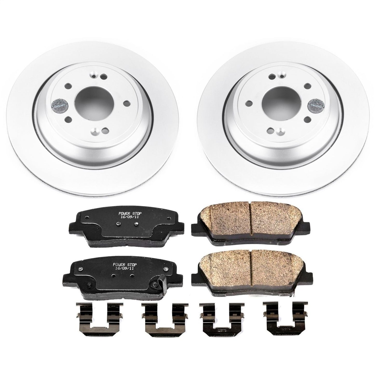 PowerStop Rear Z17 Evolution Geomet Coated Brake Kit | Hyundai Equus (11-16) (CRK7341)