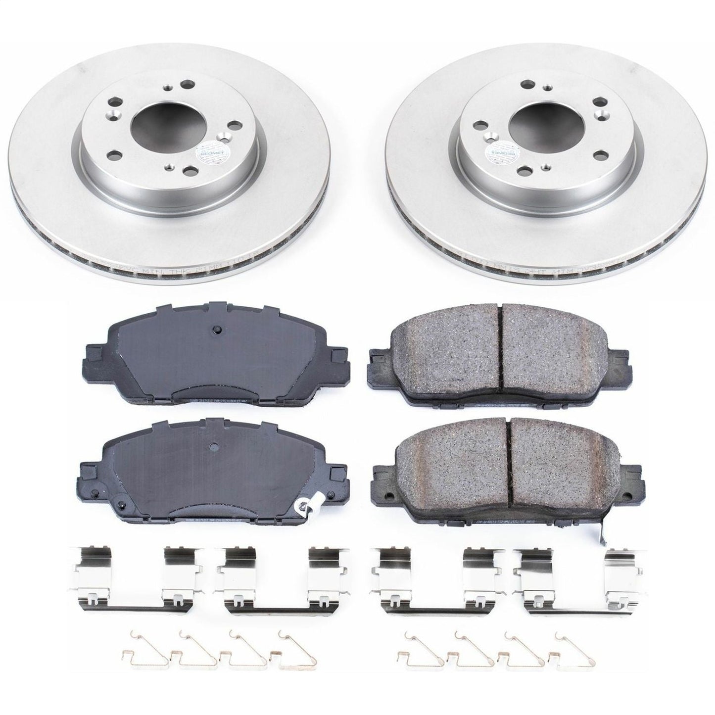 PowerStop Front Z17 Evolution Geomet Coated Brake Kit | Honda Accord (16-17) (CRK7345)