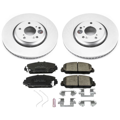 PowerStop Front Z17 Evolution Geomet Coated Brake Kit | Acura ILX (17-18) (CRK7347)