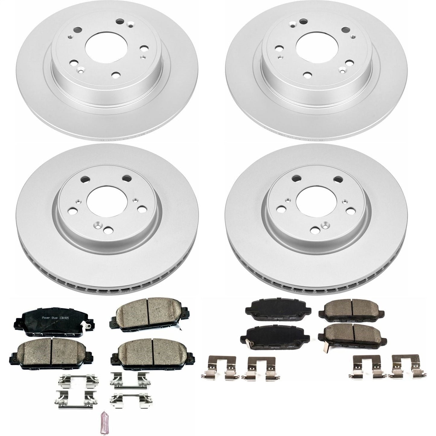 PowerStop Front & Rear Z17 Evolution Geomet Coated Brake Kit | Honda HR-V (16-18) (CRK7349)