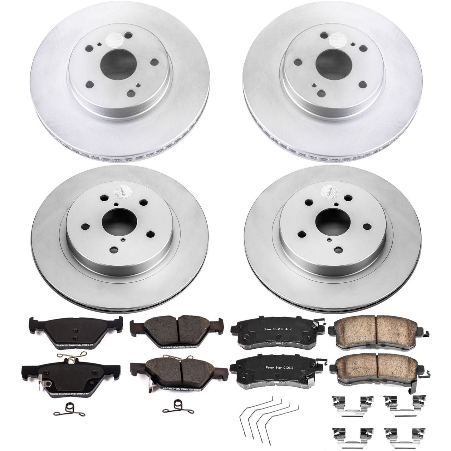 PowerStop Front & Rear Z17 Evolution Geomet Coated Brake Kit | Subaru Legacy (15-18) (CRK7357)