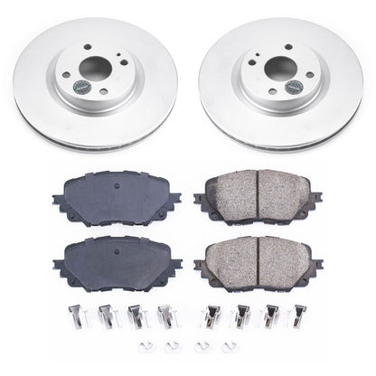 PowerStop Front Coated Geomet Brake Kit | Fiat 124 Spider (17-19) (CRK7358)