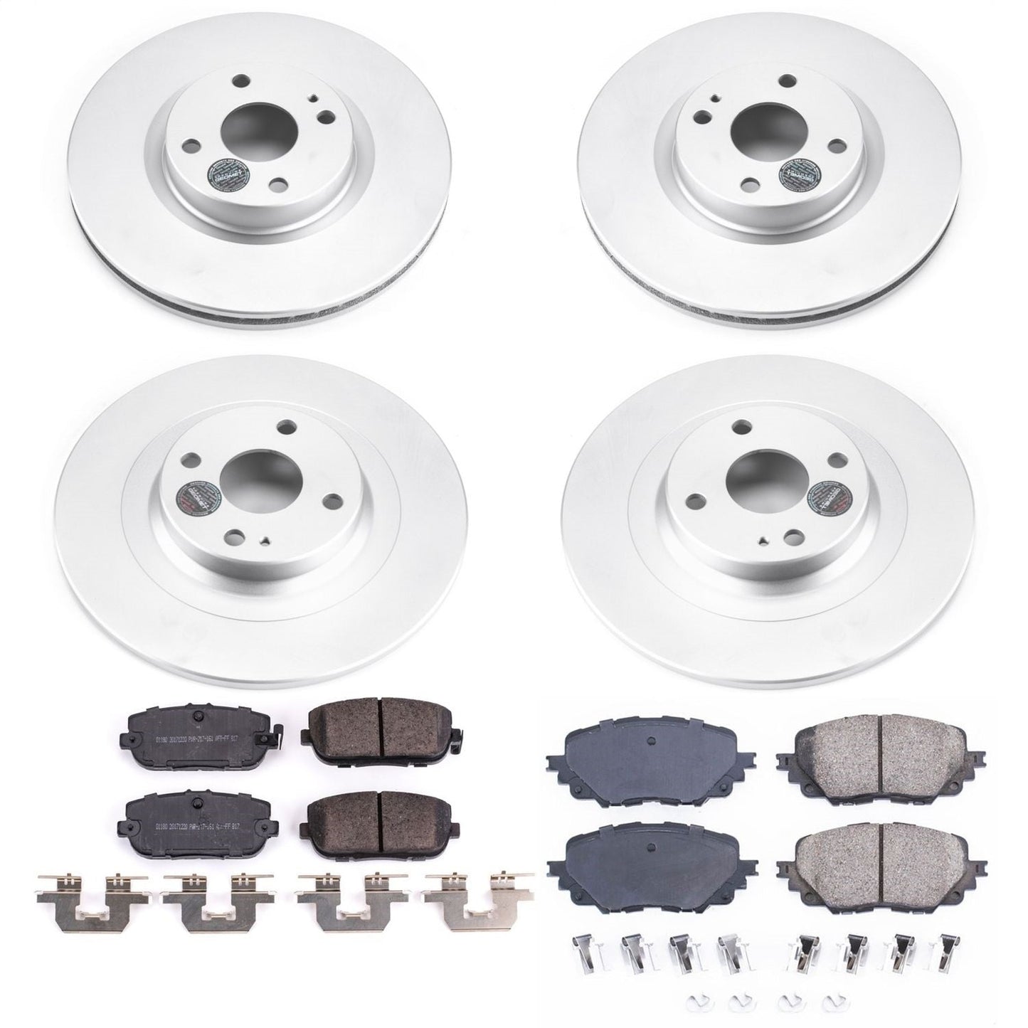 PowerStop Front & Rear Z17 Evolution Geomet Coated Brake Kit | Fiat 124 Spider (17-19) (CRK7359)