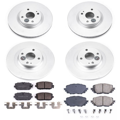 PowerStop Front & Rear Z17 Evolution Geomet Coated Brake Kit | Fiat 124 Spider (17-19) (CRK7359)