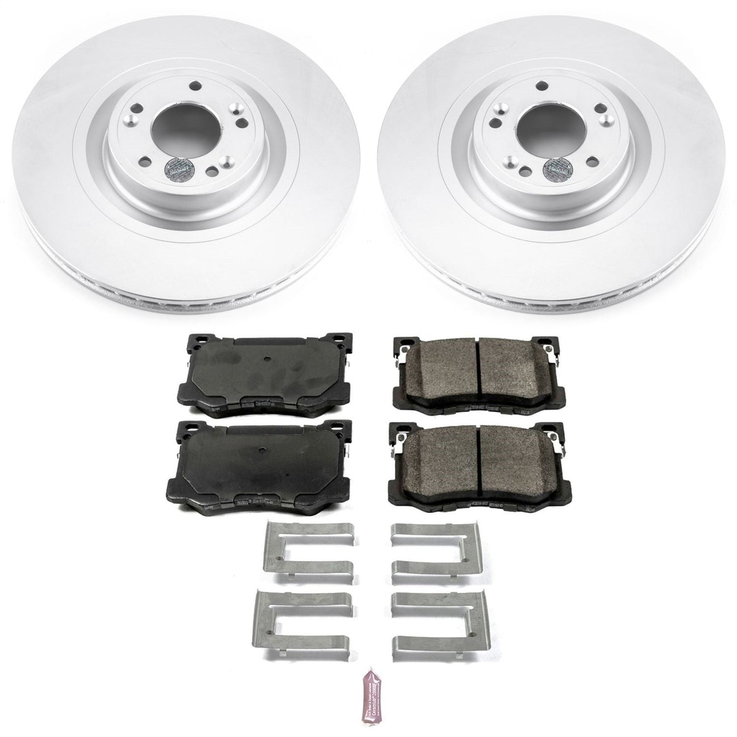 PowerStop Front Geomet Coated Brake Kit | Hyundai Genesis (15-16) (CRK7371)