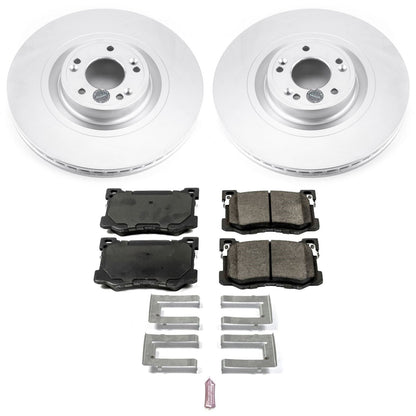 PowerStop Front Geomet Coated Brake Kit | Hyundai Genesis (15-16) (CRK7371)