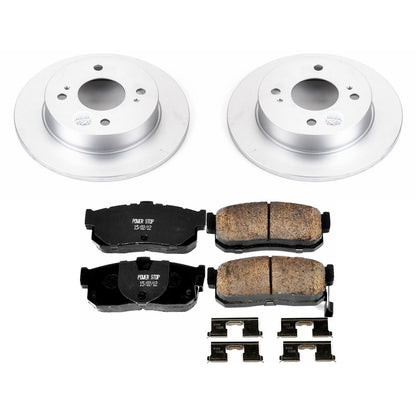 PowerStop Rear Geomet Coated Brake Kit | Infiniti G20 (91-96) (CRK740)