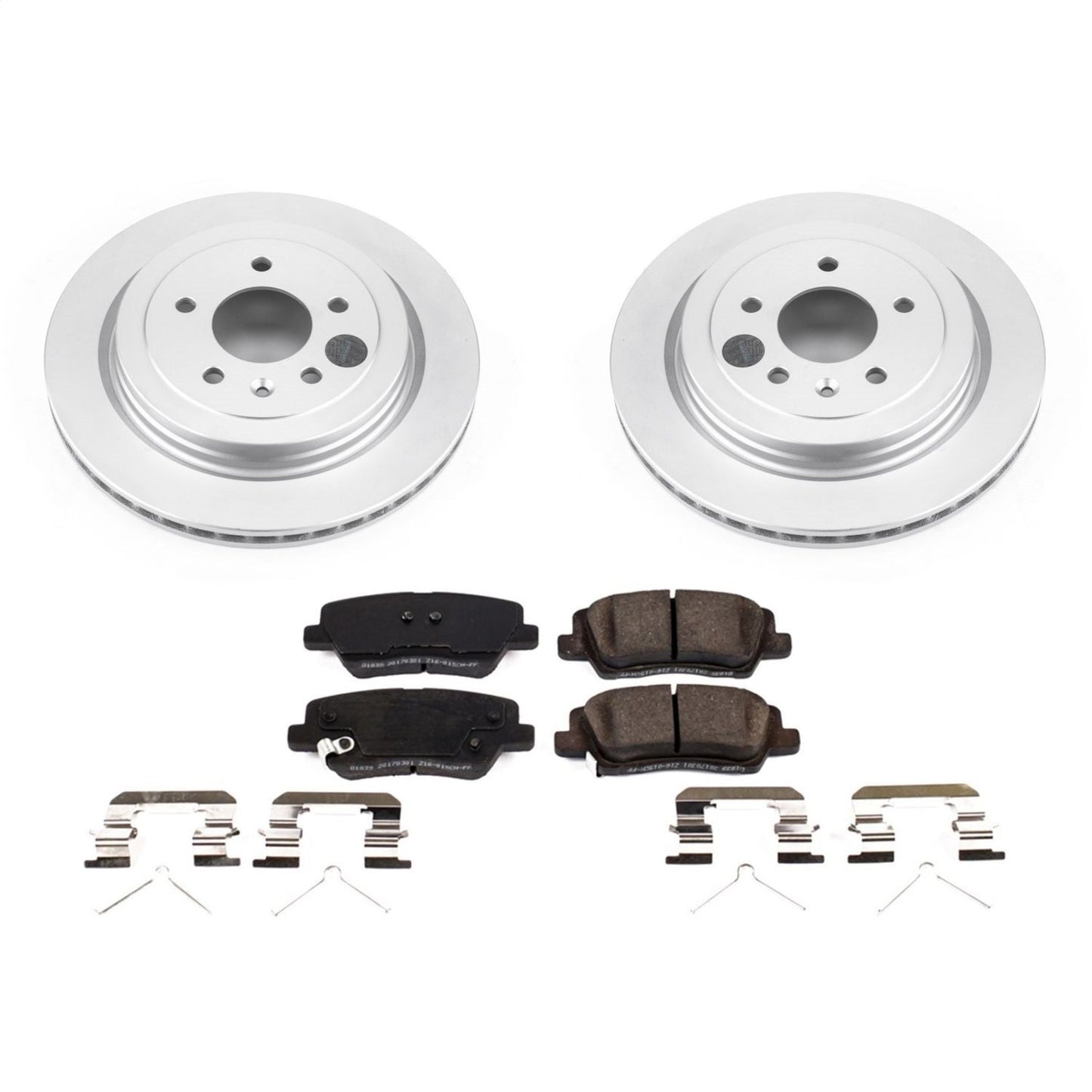 PowerStop Rear Geomet Coated Brake Kit | Cadillac ATS (16-18) (CRK7401)