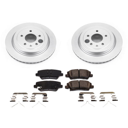 PowerStop Rear Geomet Coated Brake Kit | Cadillac ATS (16-18) (CRK7401)