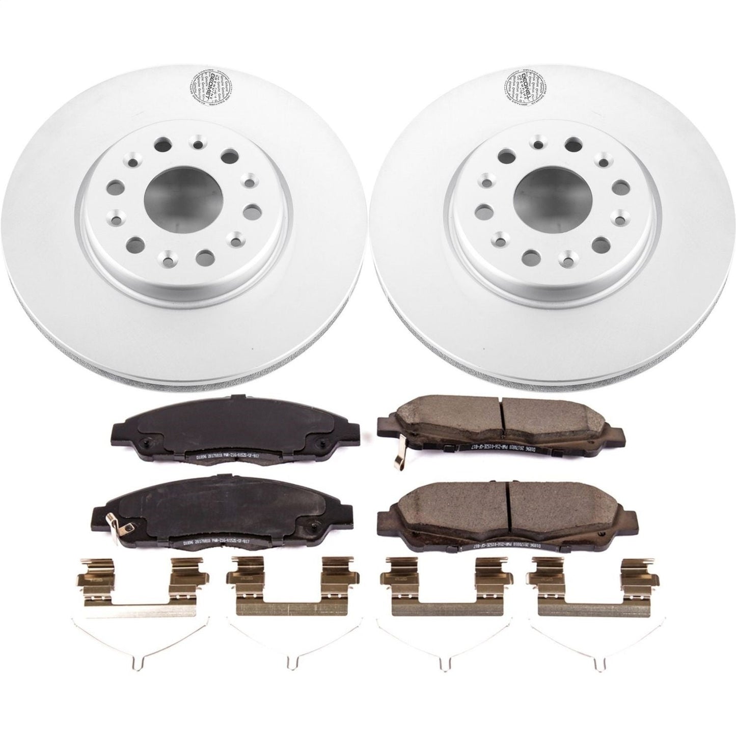 PowerStop Front Z17 Evolution Geomet Coated Brake Kit | GMC Acadia (17-18) (CRK7409)