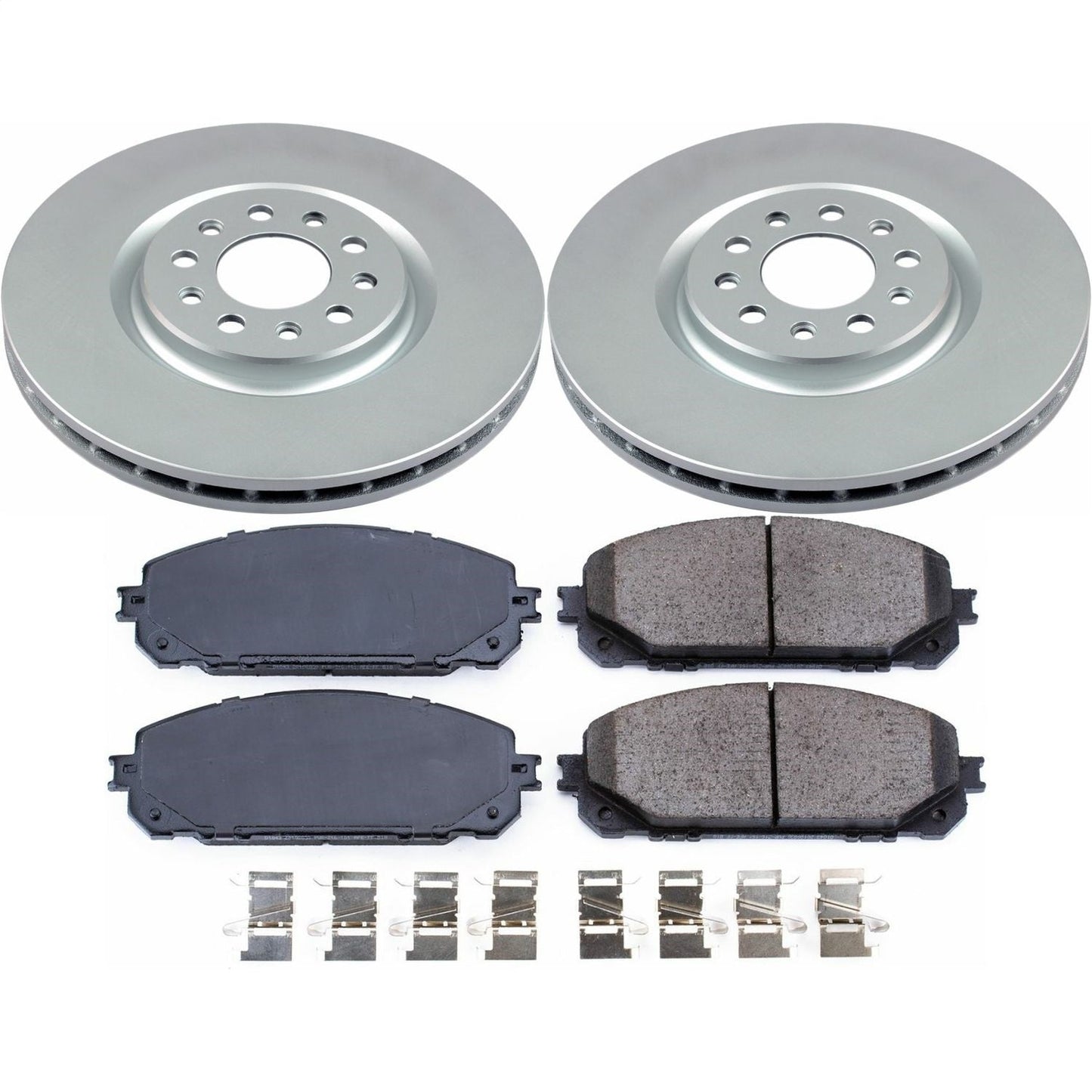 PowerStop Front Z17 Evolution Geomet Coated Brake Kit | Jeep Cherokee (17-19) (CRK7414)