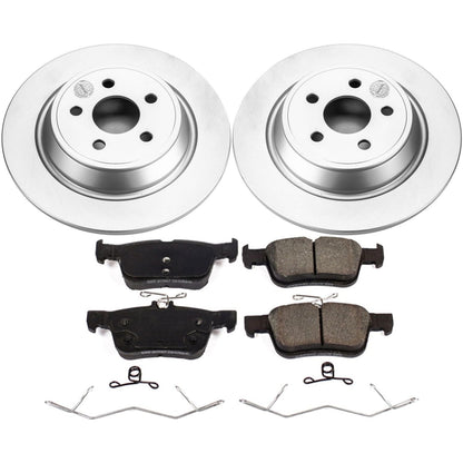 PowerStop Rear Geomet Coated Brake Kit | Lincoln Continental (17-18) (CRK7417)