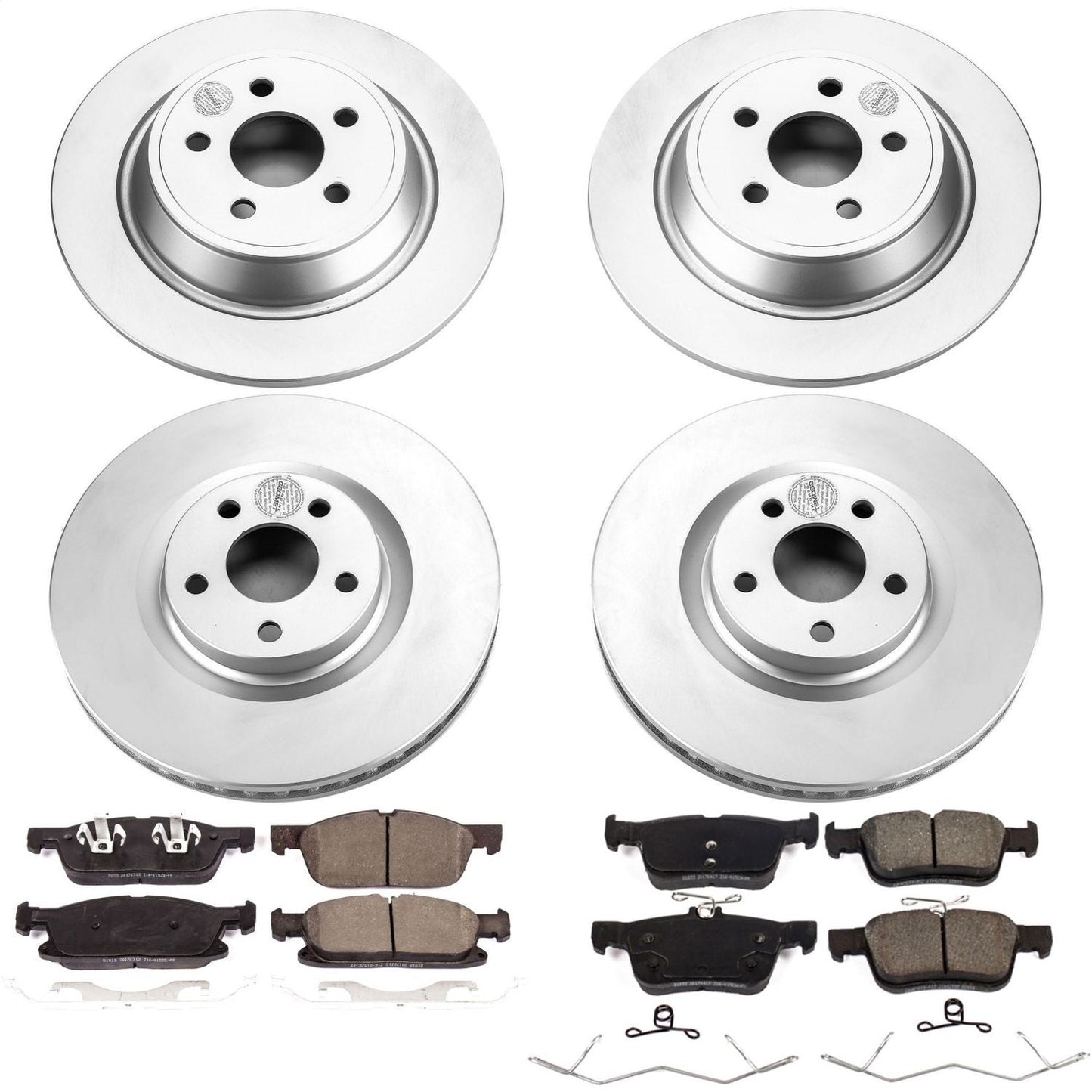 PowerStop Front & Rear Z17 Evolution Geomet Coated Brake Kit | Lincoln Continental (17-18) (CRK7419)