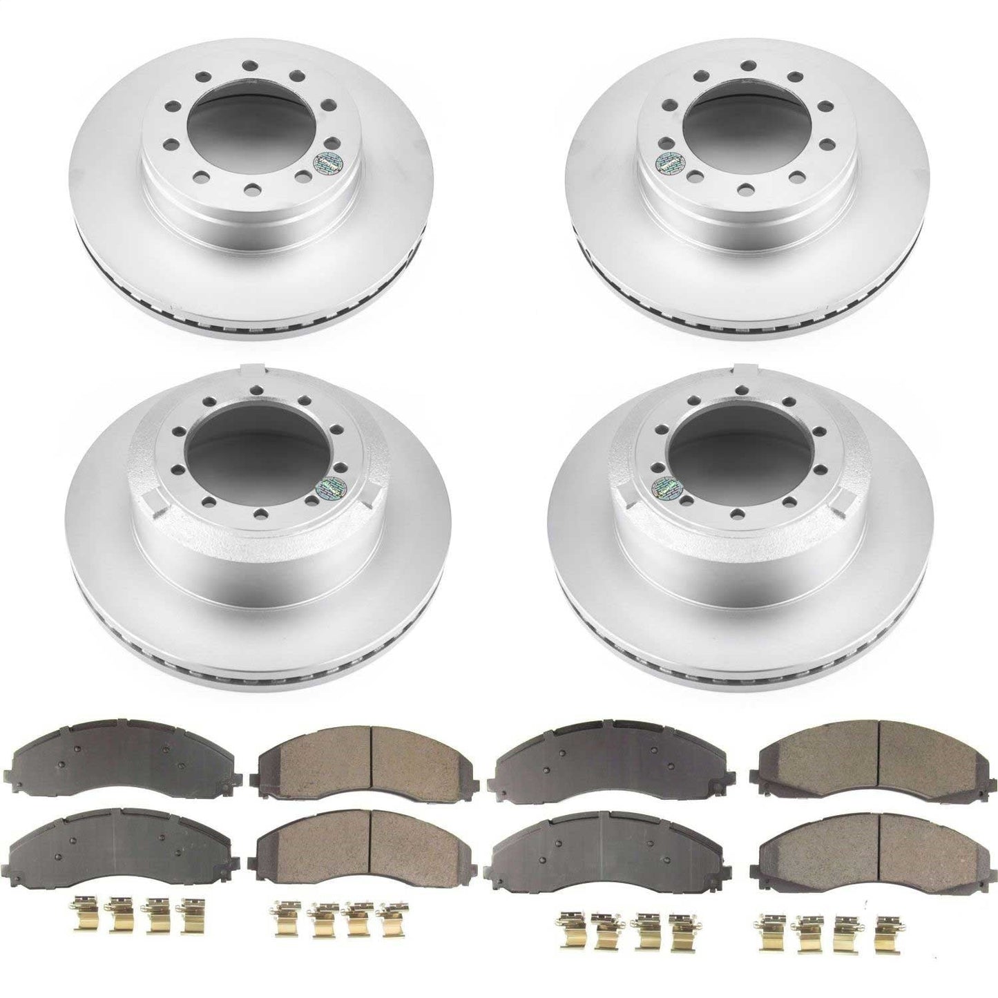 PowerStop Front & Rear Z17 Coated Brake Kit | Ford F-550 Super Duty (17-22) (CRK7423)