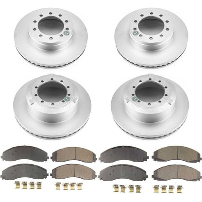 PowerStop Front & Rear Z17 Coated Brake Kit | Ford F-550 Super Duty (17-22) (CRK7423)