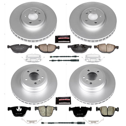 PowerStop Front and Rear Z23 Coated Brake Kit | BMW X5 (11-18) (CRK7432)
