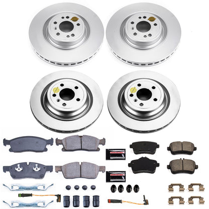 PowerStop Front & Rear Z23 Evolution Sport Coated Brake Kit | Mercedes-Benz GLE300d (16) (CRK7437)
