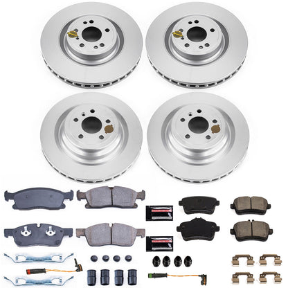 PowerStop Front & Rear Z23 Evolution Sport Coated Brake Kit | Mercedes-Benz GLS450 (17) (CRK7445)