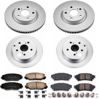 PowerStop Front & Rear Z17 Evolution Geomet Coated Brake Kit | Toyota Mirai (16-18) (CRK7503)