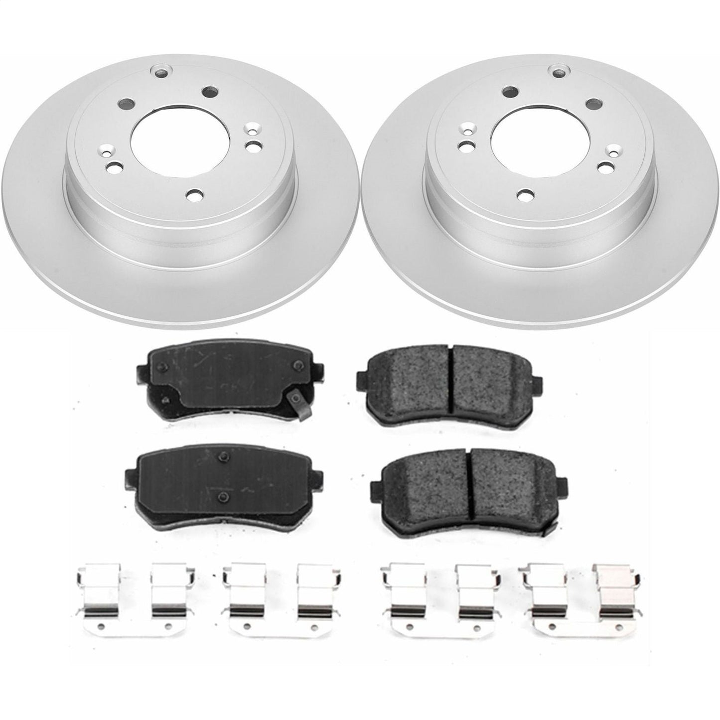 PowerStop Rear Z17 Evolution Geomet Coated Brake Kit | Hyundai Sonata (16-19) (CRK7505)