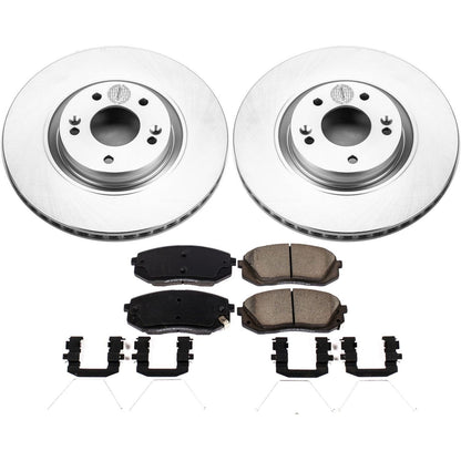 PowerStop Front Z17 Evolution Geomet Coated Brake Kit | Hyundai Sonata (17-19) (CRK7509)