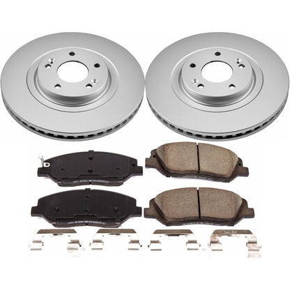 PowerStop Front Z17 Evolution Geomet Coated Brake Kit | Hyundai Santa Fe (17-18) (CRK7513)