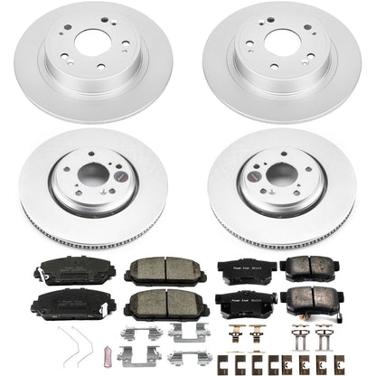 PowerStop Front & Rear Z17 Evolution Geomet Coated Brake Kit | Acura ILX (17-18) (CRK7529)