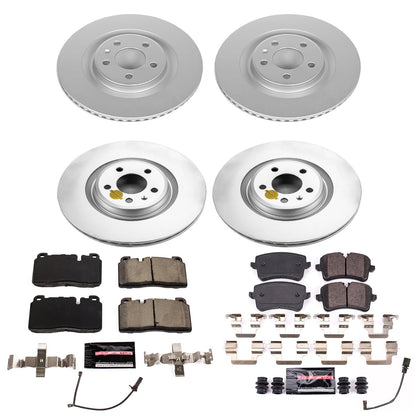 PowerStop Front & Rear Z23 Evolution Sport Coated Brake Kit | Audi A6 (17-18) (CRK7532)