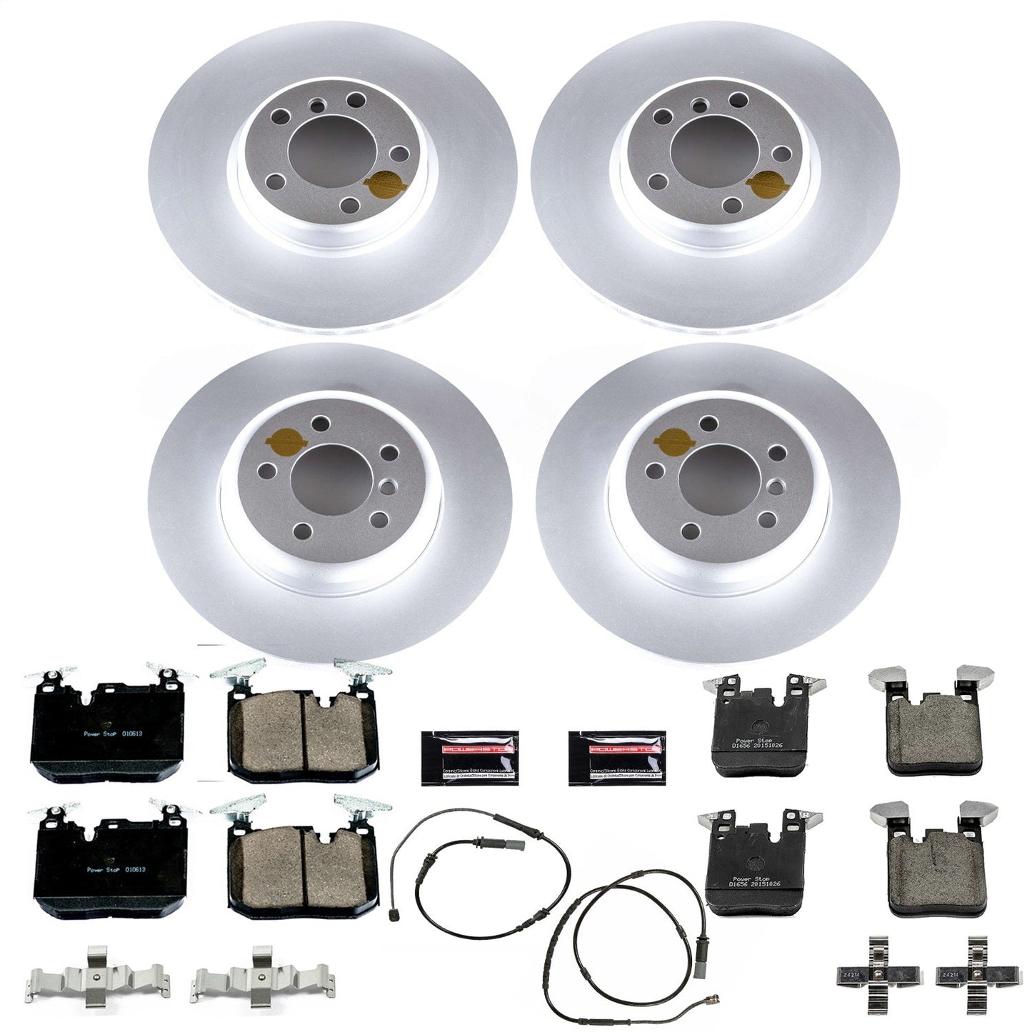 PowerStop Front & Rear Z23 Evolution Sport Coated Brake Kit | BMW 320i xDrive (16-18) (CRK7547)