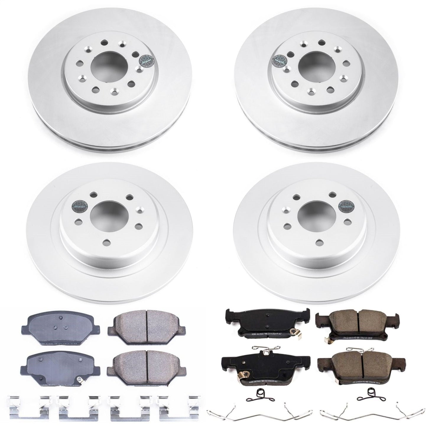 PowerStop Front & Rear Z17 Evolution Geomet Coated Brake Kit | Buick Envision (16-18) (CRK7556)