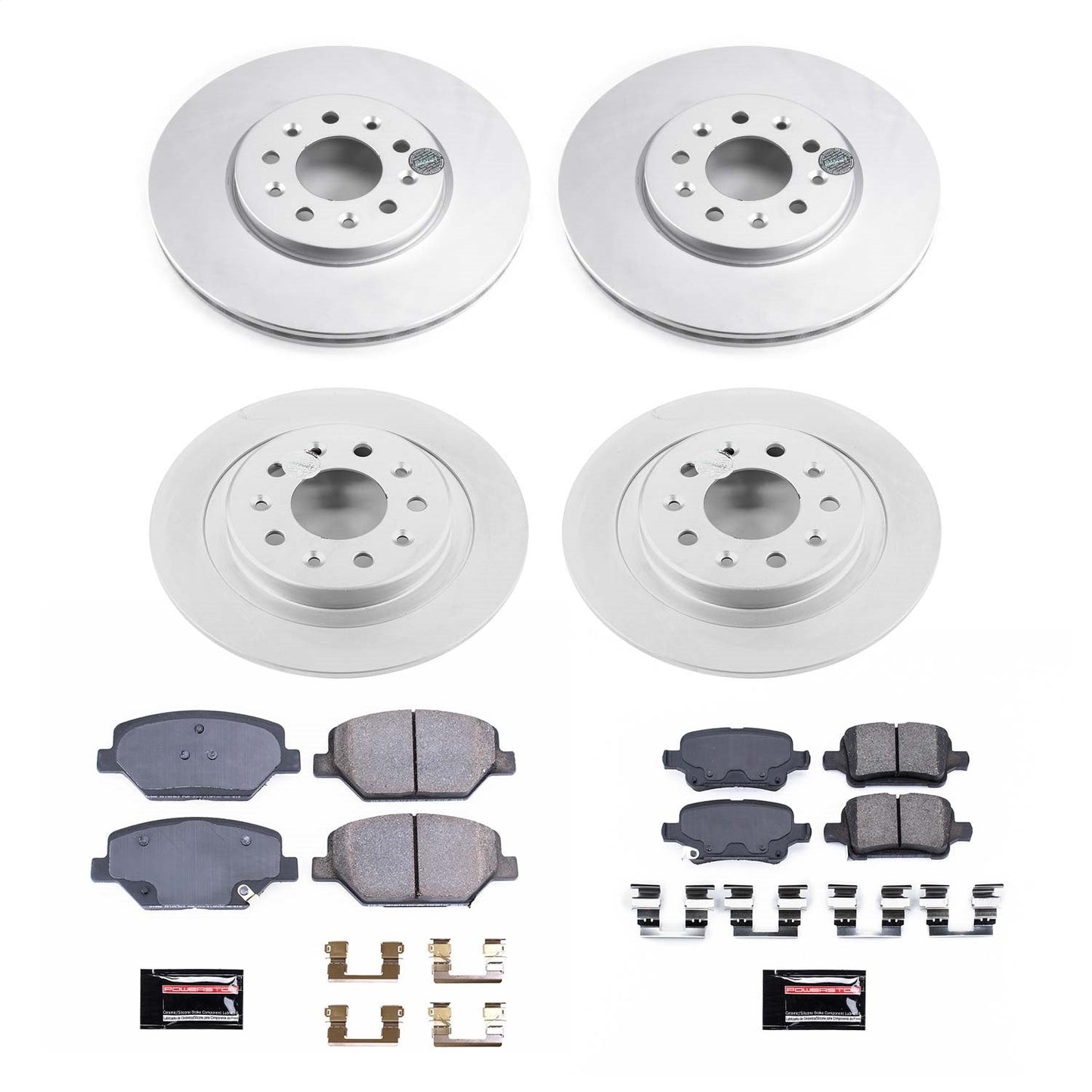 PowerStop Front & Rear Z17 Evolution Geomet Coated Brake Kit | Buick LaCrosse (17-19) (CRK7557)