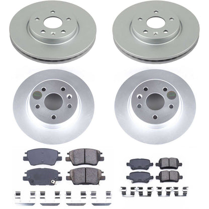 PowerStop Front & Rear Z17 Evolution Geomet Coated Brake Kit | Chevrolet Bolt EV (17-18) (CRK7561)