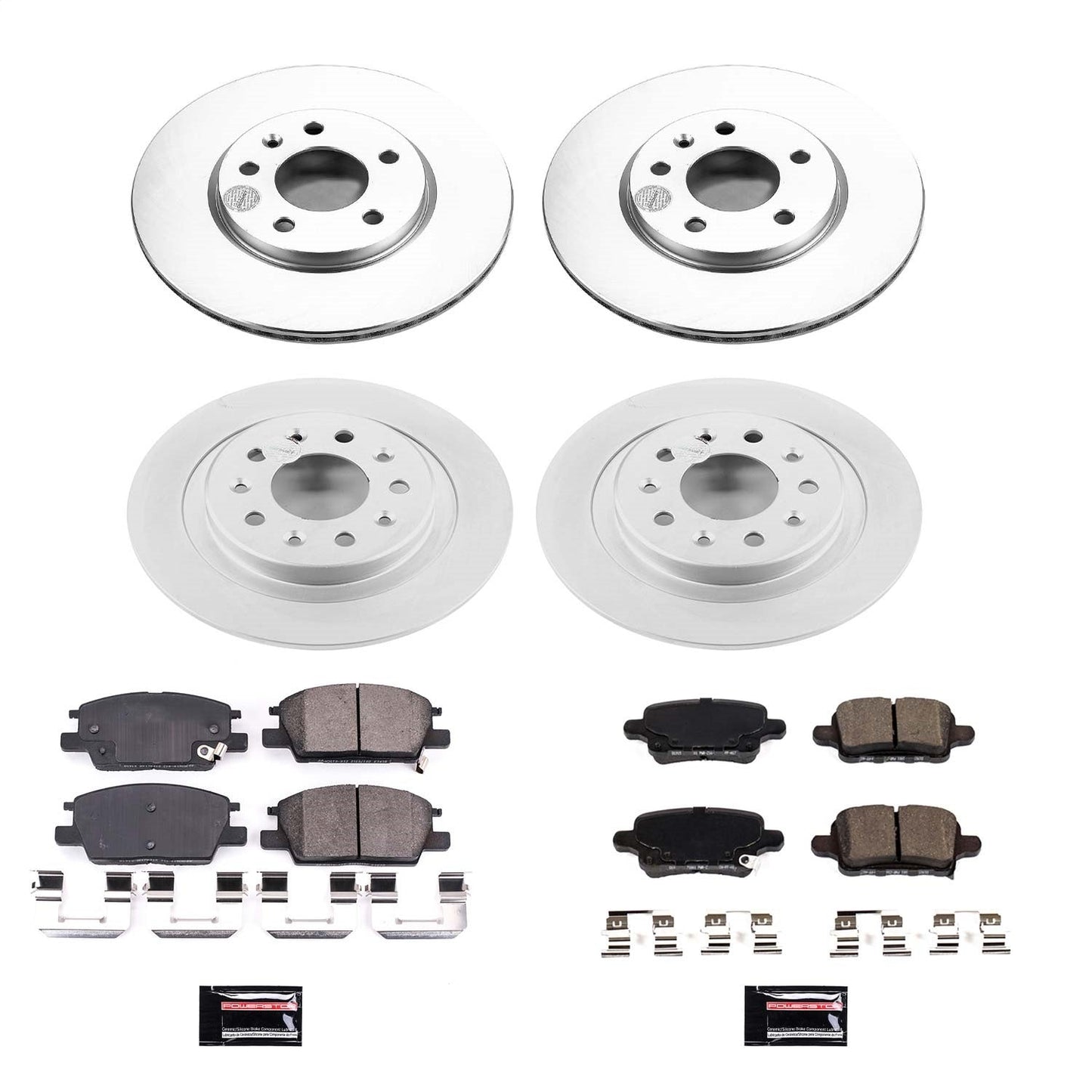 PowerStop Front & Rear Z17 Evolution Geomet Coated Brake Kit | Chevrolet Equinox (18) (CRK7564)