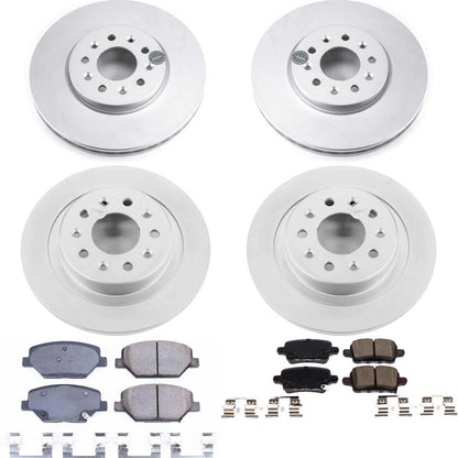 PowerStop Front & Rear Z17 Evolution Geomet Coated Brake Kit | Chevrolet Equinox (18) (CRK7565)