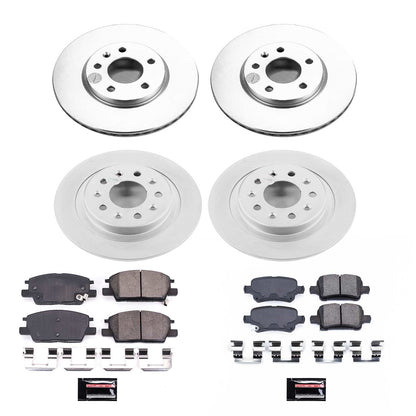 PowerStop Front & Rear Z17 Evolution Geomet Coated Brake Kit | Buick LaCrosse (18-19) (CRK7566)